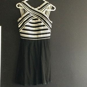 Anthropologie Size 8 blk/wht dress